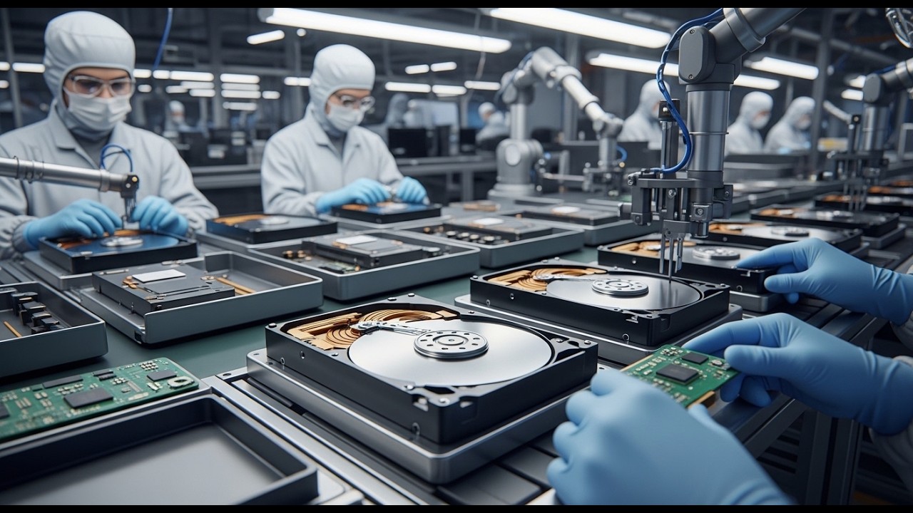 How High-Capacity Hard Drives Are Made Inside a Modern Factory