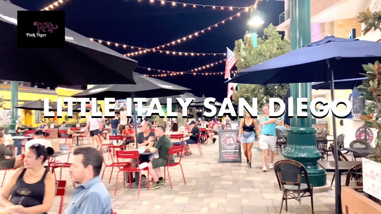 Little Italy San Diego | Night walking tour 2022
