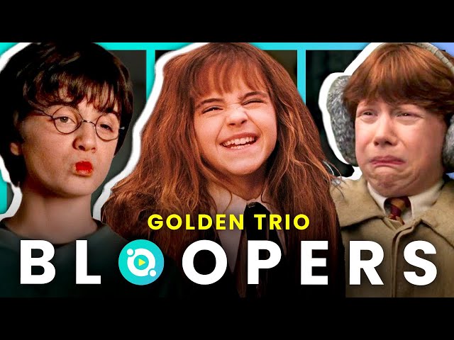 Harry Potter: Best and Funniest Golden Trio Bloopers! | OSSA Movies class=