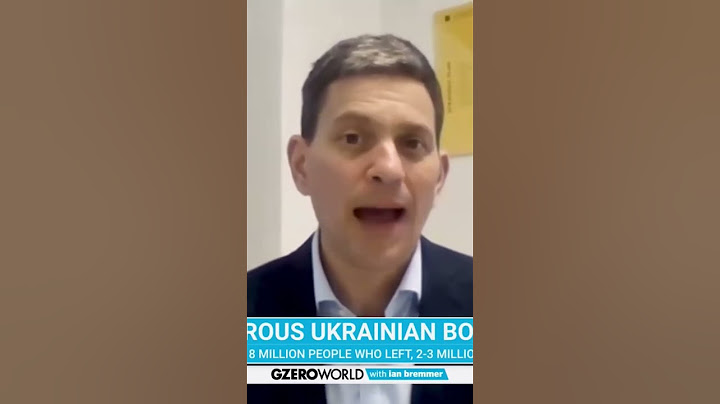 Refugees from Ukraine - will go back and forth as the war changes: David Miliband #gzeroworld #short