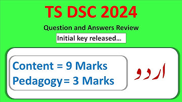 TS DSC 2024 SGT Urdu Review | Questions and Answers | @EFSANA #urdu #tsdsc #dsc #exam #sgt
