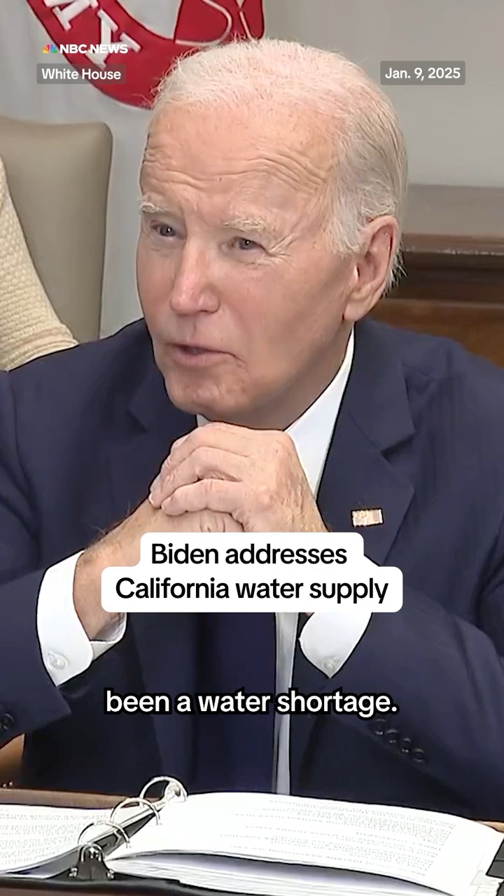 Biden addresses California water supply