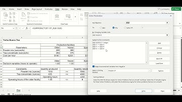 Optimization with Integer Programming using Excel