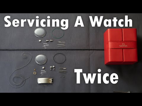 Servicing an Omega watch twice