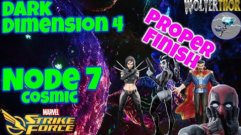 How to Finish Node 7 EASILY! Dark Dimension 4 - Marvel Strike Force