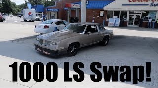Driving my 1000 HP turbo LS Swap G Body on the STREETS!!!!!