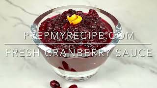 FRESH CRANBERRY SAUCE - How to Make Cranberry Sauce from Scratch
