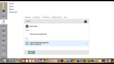Submitting a Google Doc on Canvas