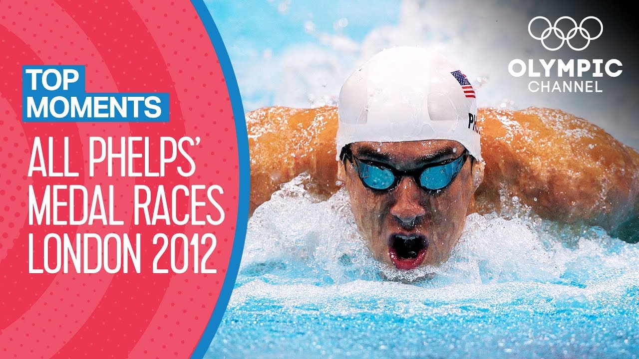 ALL Michael Phelps' Olympic Medal Races from London 2012 | Top Moments