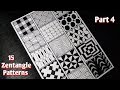 15 Zentangle Patterns | Part 4 | Tutorial