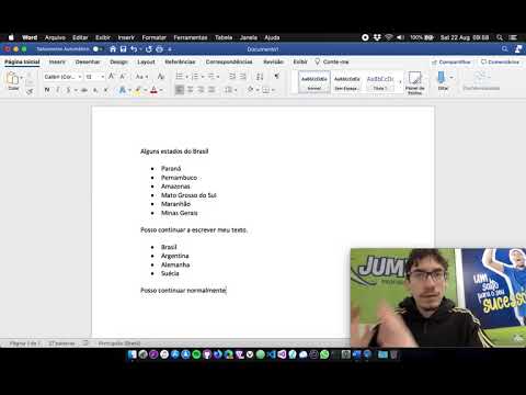 Vídeo: Como As Listas Com Marcadores São Formatadas