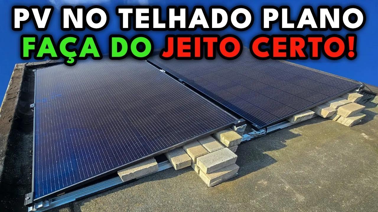 Painel Solar em Telhado Plano SEM FUROS! Instalação Fácil com Suporte Avoltik (Guia Passo a Passo)