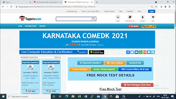 MCQs for Karnataka COMEDK 2021 Free Mock Test, eBook, Printed Materials, Important Questions