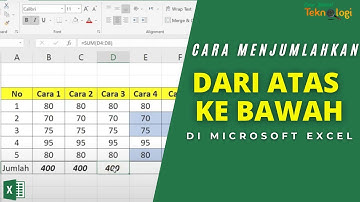 Cara Menjumlahkan Di Excel Dari Atas Ke Bawah Secara Otomatis