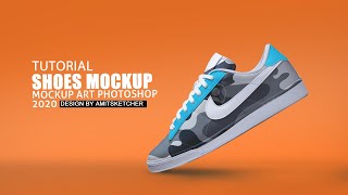 Shoe mockup Speed Art photoshop tutorial