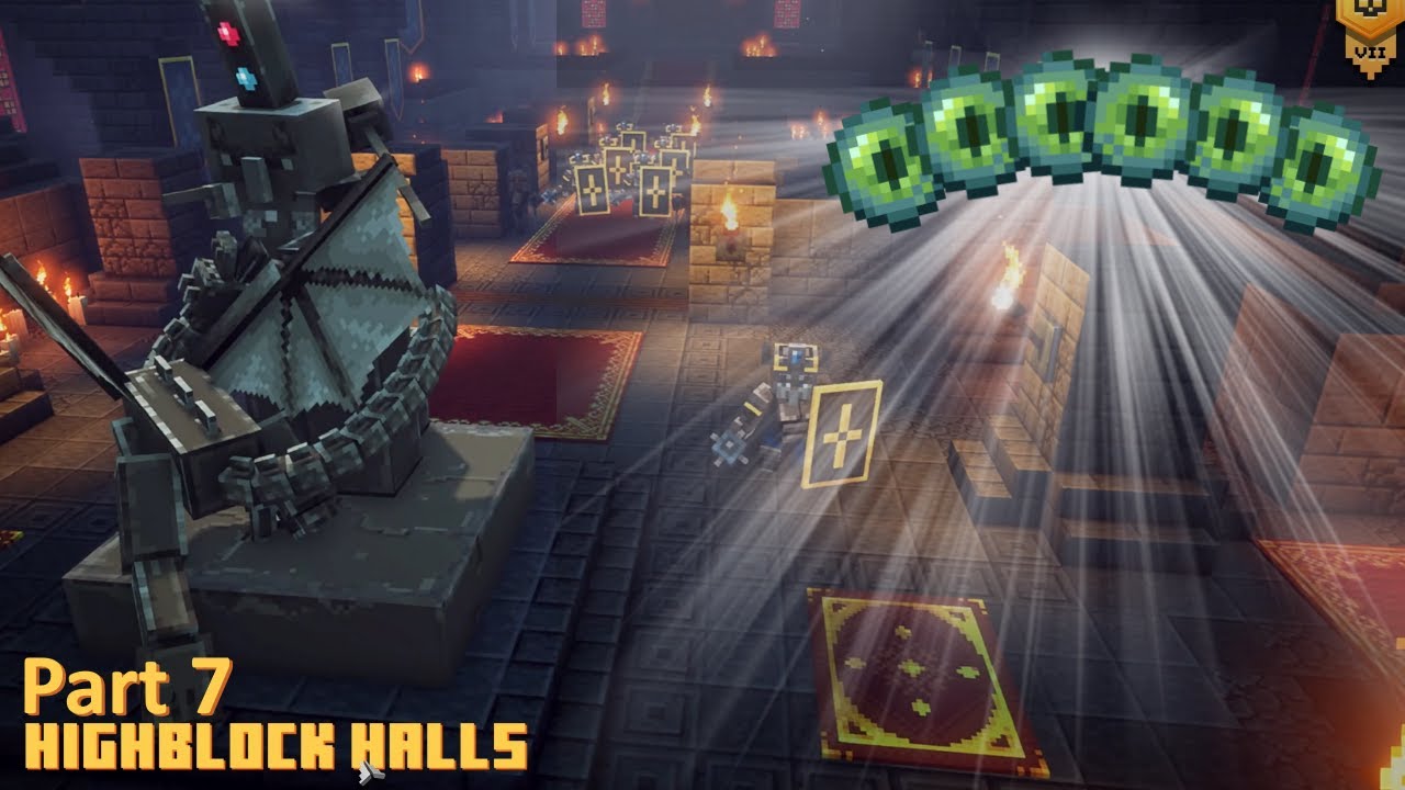 I got the last Eye of Ender! HighBlock Halls (Minecraft Dungeons ep