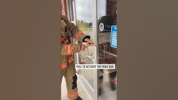 This is how Fire Fighters open doors during Emergency