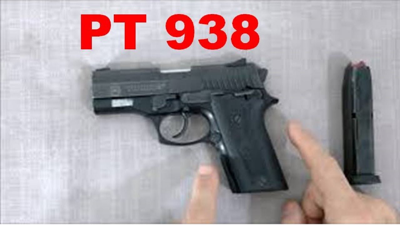 Quadro Alto Relevo - Pistola Pt 938 - Calibre 380 Acp