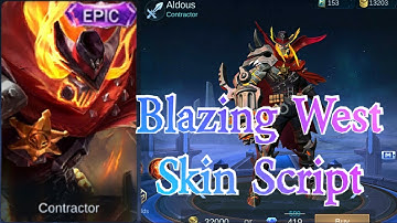 Aldous Blazing West Skin Script
