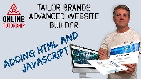 Tailor Brands Website Builder - HTML and JavaScript