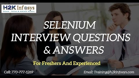 Selenium Interview Questions | How To launch browser in Selenium Webdriver