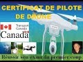 Examen certificat drone transport canada guide de prparation