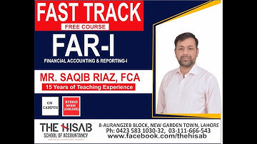 Lecture # 15 Introduction to Accounting by Saqib Riaz, FCA at The HISAB