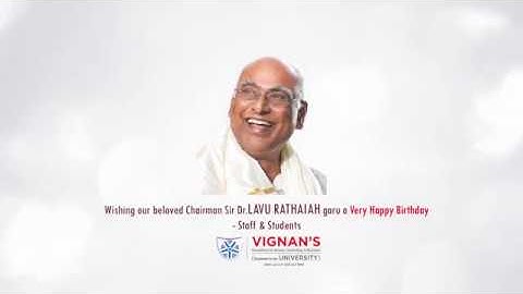 Wishing our beloved Chairman Sir Dr.Lavu Rathaiah garu a Very Happy Birthday
