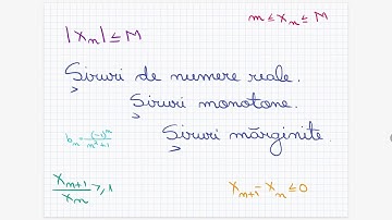 Siruri de numere reale. Siruri monotone. Siruri marginite - Clasa a IX-a