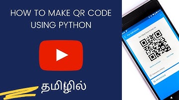 How to make QR code using python-tamil