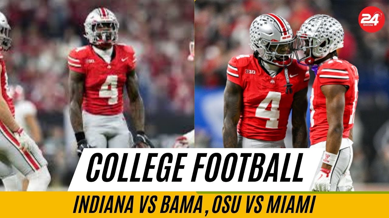 WATCH: CFP Quarterfinal Picks: Indiana vs Bama, OSU vs Miami
