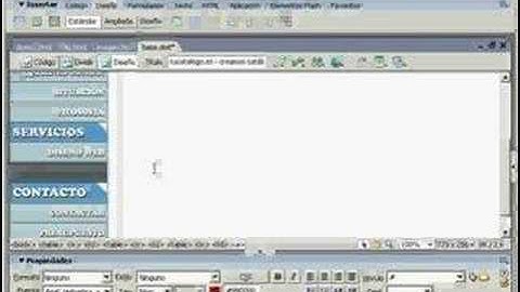 DreamWeaver curso pagina web videotutoriales.es