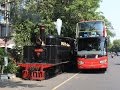 Steam Locomotive Street Running - 
Solo City Tour dgn Kereta Uap Jaladara & Bis Tingkat Werkudara