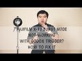 Cant shoot in burst mode with a godox flash trigger on fujifilm xt3 here is how to fix it