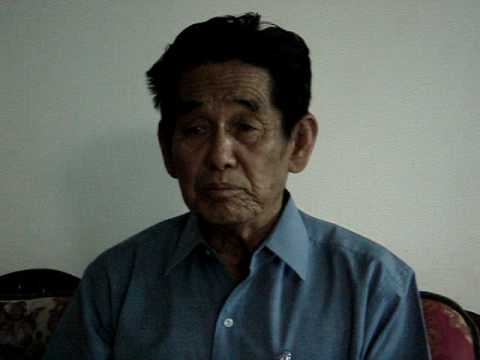 U Pong Cha Sing (Peng Jia Seng), Kokang ethnic leader, show his gratitude for Mr. Sasaki