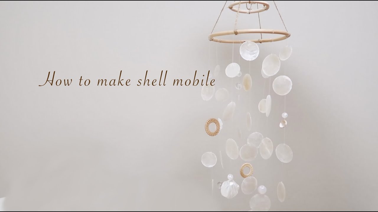 Making A Shell Mobile |취미 생활| 자개모빌 만들기🐚/How to make shell mobile/동대문 부자재/대학생 일상 - YouTube