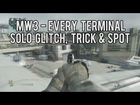 MW3 EVERY Terminal Glitch, Tricks, Spots & Survival Mode Glitch - SOLO