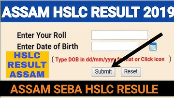 Assam Hslc result 2019.. Check now / hslc result seba board assam
