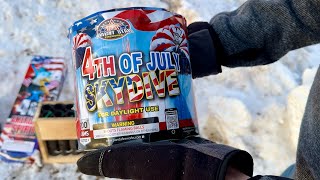 TESTING 4TH OF JULY FIREWORKS IN THE WINTER