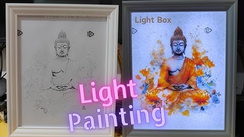 DIY Light Painting | LED Photo Frame | DIY photo frame | DIY LED light Box Frame for home decor