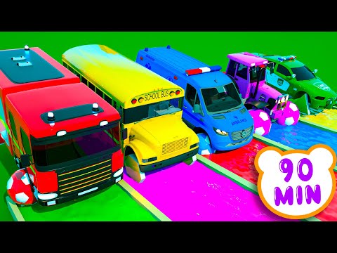 Wheels on the Bus | Compilation of videos for children | Kids Songs & Nursery Rhymes