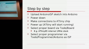 Programming ATTiny microcontrollers