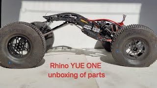 Rhino crawler yue one unboxing of parts