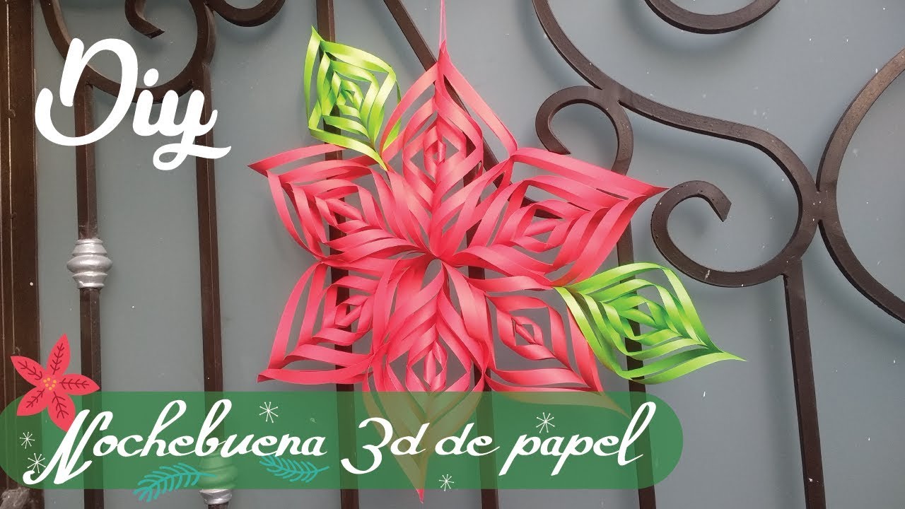 Cómo hacer NOCHEBUENAS 3D de papel / DIY adornos para navidad 2020? -  YouTube