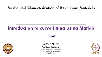 Introduction to curve fitting using Matlab - Part 02