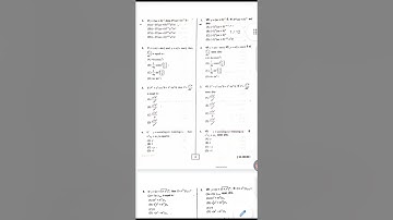 B.Sc 1st Year Math MCQS Differential Calculas Paper 1st