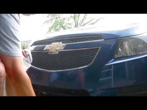 Installing Vinyl to Blackout Chevy Bow Tie - YouTube