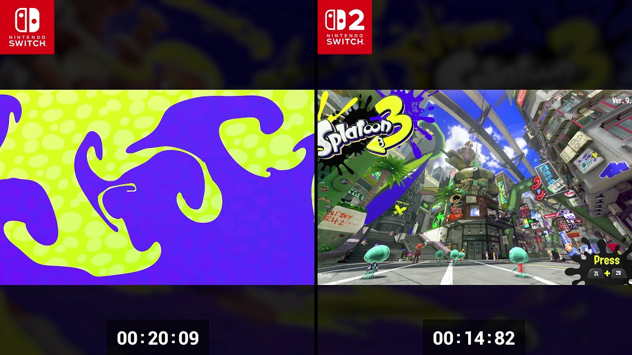 SPLATOON 3: Loading Times Comparison (Switch 1 vs. Switch 2) - YouTube