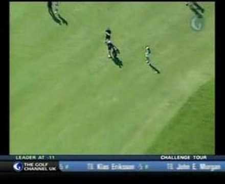 Michelle Wie - hits green on 596 yard par 5 in 2 shots