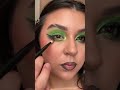Green gothic eyeshadow tutorial  nyx cosmetics